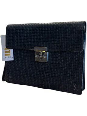 798179CR C1 Versace Clutch Bag Black Leather